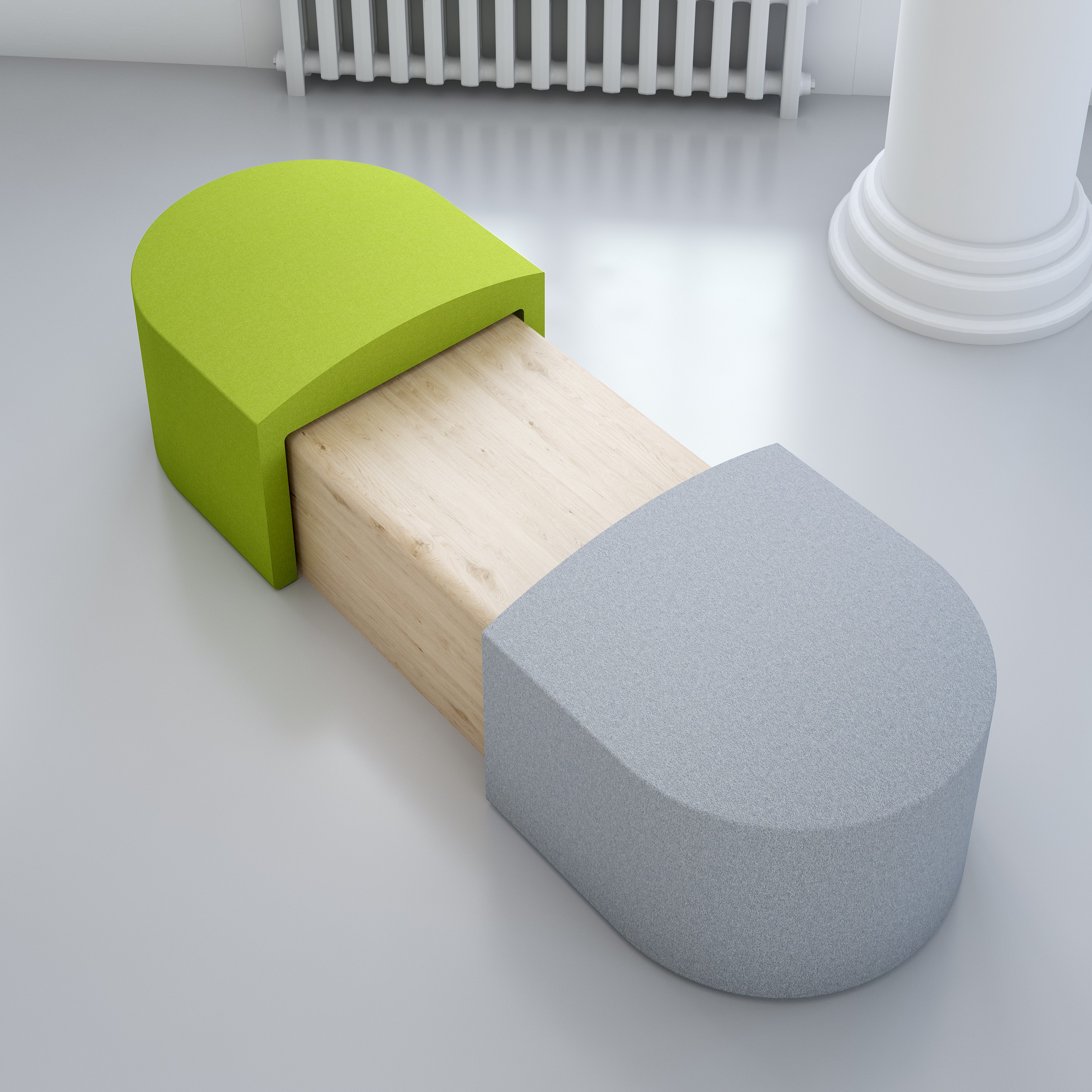 Pill Shaped Ottoman 02