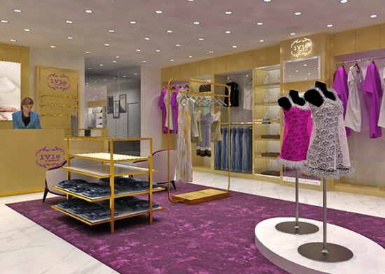 Cloth Shop Interior Design With Decoration Furniture