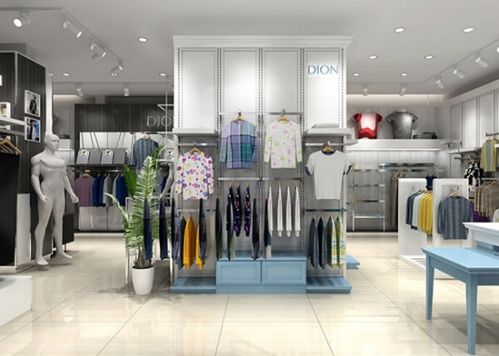 Men Clothing Store Design Diplay Furniture UK