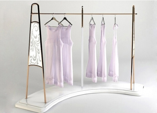 Round Retail Clothing Rack Garment Display Rack