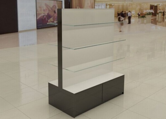 Double Sided Gondola Shelving Black For Shops