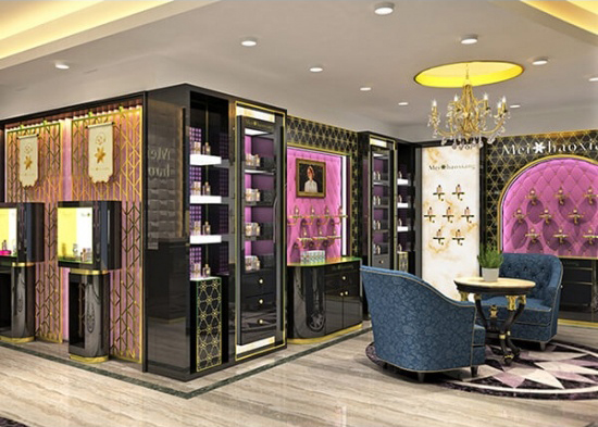 Perfume Shop Display Stand And Showcase Showroom Shelf