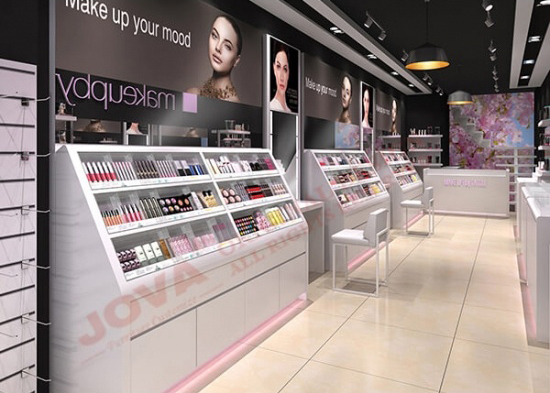 Cosmetic Retail Shop Design Holland With Display Furniture