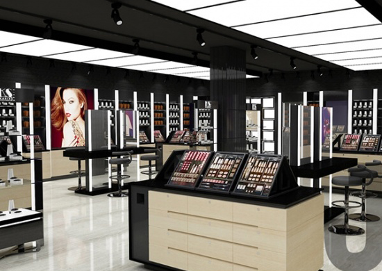 Cosmetic Store Interior Design Cosmetics Counter Display