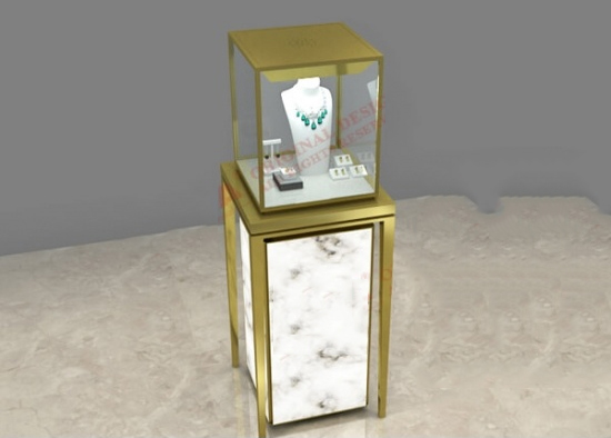 jewellery showcase display case pedestal