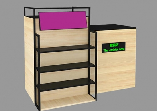 Custom Cash Counter Design For Retail Shop