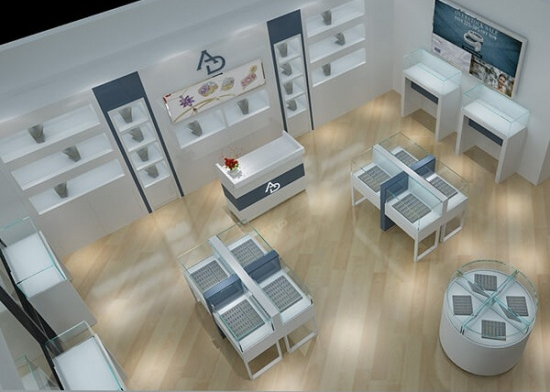 Modern Jewelry Store Displays Design USA