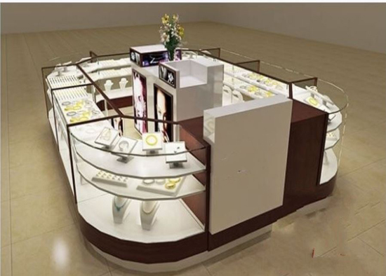 Jewelry kiosk display custom design multilevel