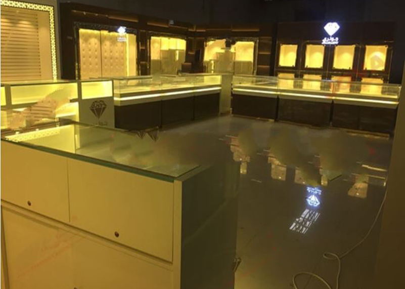 jewellery showroom display designs Saudi Arabia